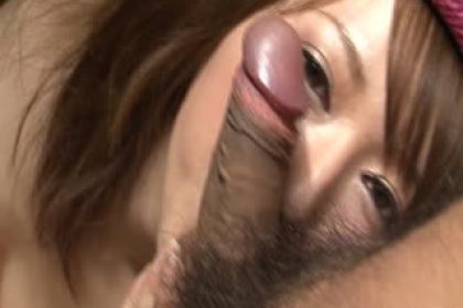 Hot Sayaka Tsuzi eats cum while is fingered